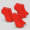 Ponožky Ankle Socks 3Pack Hot Red - GymBeam