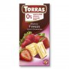 Torras Bílá čokoláda s jahodami 75 g