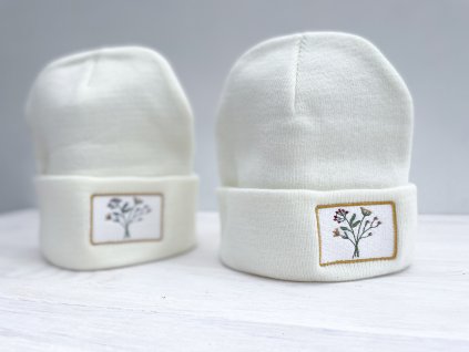 Čepice - smetanová