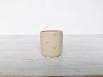 Hrnek bezušák - srdíčka