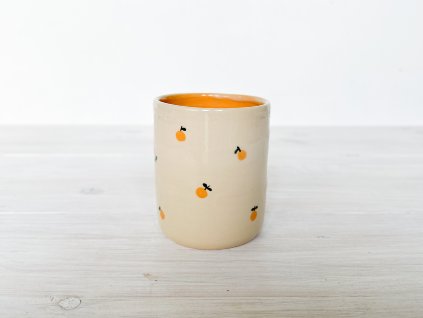 Hrnek bezušák - pomeranče