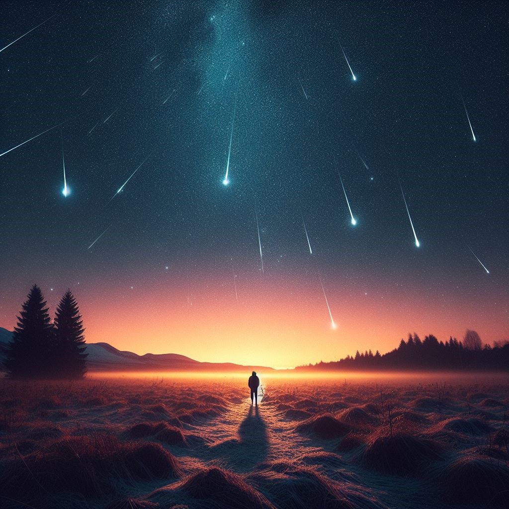 Meteorický roj Geminidy - až 1000 meteorů za noc!