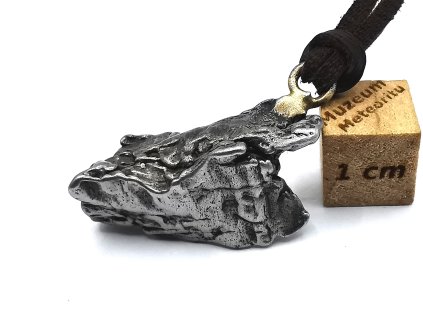 Přívěsek meteorit + kožená šňůrka