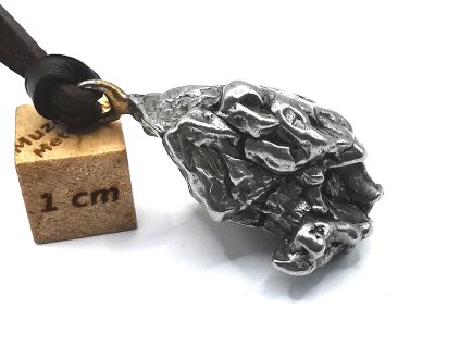 Přívěsek meteorit + kožená šňůrka