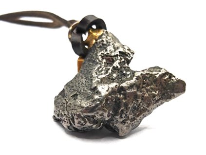 Přívěsek meteorit + kožená šňůrka