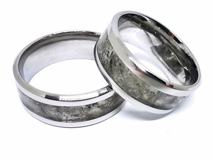 Prsten s Libyjským sklem / ocel