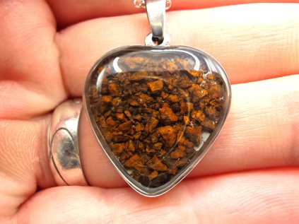 Přívěsek meteorit Srdce A / velký