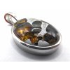 Přívěsek meteorit Pallasit / 20x15mm