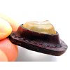 Amulet Libyjské sklo / kůže #06