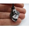 Přívěsek meteorit + kožená šňůrka