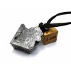 Přívěsek meteorit + kožená šňůrka