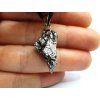 Přívěsek meteorit + voskovaná šňůrka