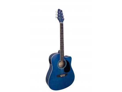 Stagg SA20DCE-BLUE, elektroakustická kytara typu Dreadnought