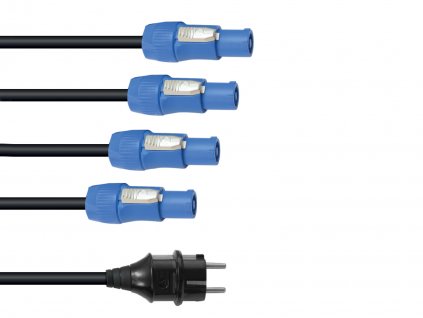 Eurolite PowerCon napájecí kabel 1-4, 3x2,5 mm, 5 m