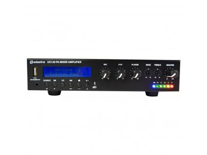Adastra UX120, 100V mixážní zesilovač, 120W, BT/MP3/ DAB+/FM