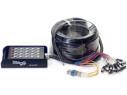 Stagg SSB-30/16X4PH, multicore kabel se stageboxem, 30 m