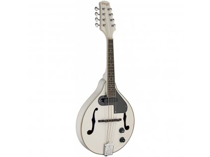 Stagg M50 E WH, elektroakustická bluegrassová mandolína, bílá