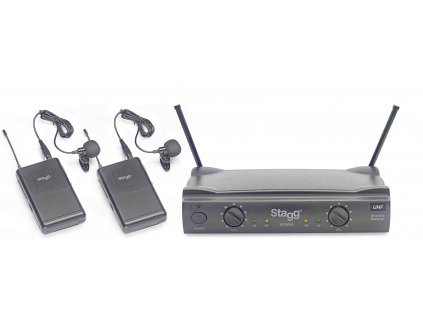 Stagg SUW 50 LL EG, 2-kanálový bezdrátový mikrofonní set 863,8 MHz / 864,5 MHz