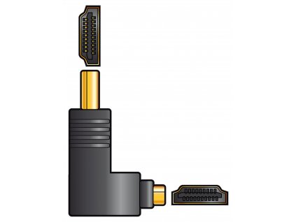 AV:link lomená redukce HDMI samec - HDMI samice