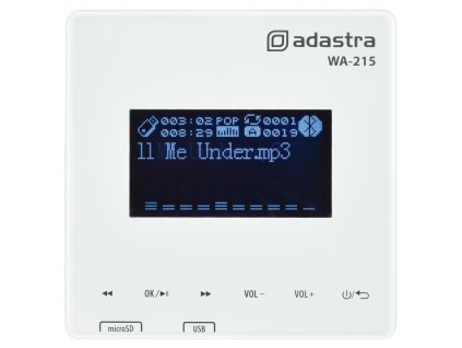 Adastra WA-215, nástěnný zesilovač 2x 15W, MP3/FM/BT