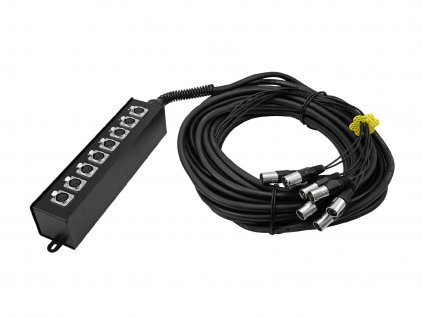 Omnitronic MUS-820, multicore kabel se stageboxem, 8IN XLR, 20 m