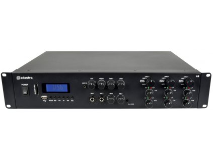 Adastra A6, mixážní 3-zónový zesilovač 6x 100W, BT/MP3/FM