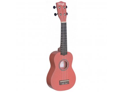 Stagg US LIPS, sopránové ukulele, růžové