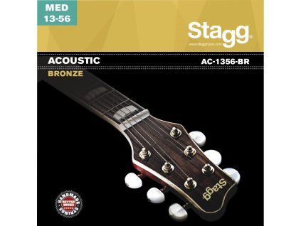 Stagg AC-1356-BR, sada strun pro akustickou kytaru, medium