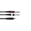 Kabel AC35-15 Jack 3,5 stereo - 2x Jack 6,3 mono, 1,5 m