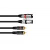 Kabel XC2-10 2x RCA - 2x XLR samec, 1 m