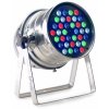 Stagg LED PAR, 36x3W RGBW, DMX stříbrný