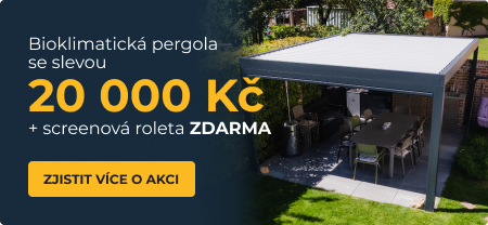 Sleva na bioklimatickou pergolu - 20 000 Kč