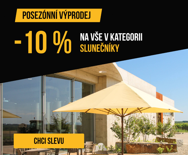Posezónní prodej - slunečníky
