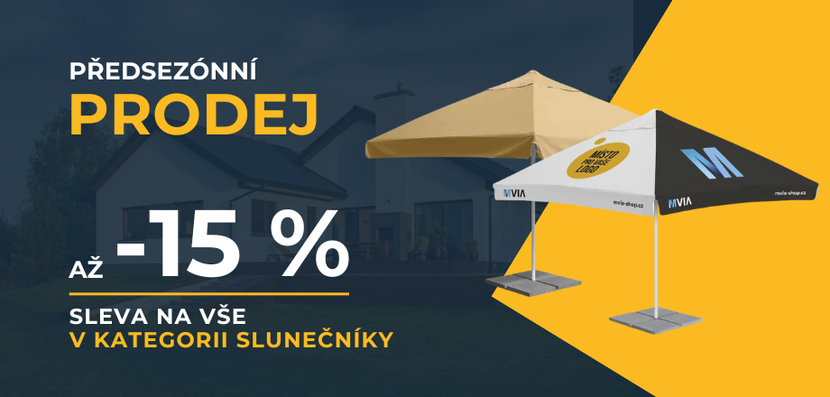 Předsezónní prodej - slunečníky