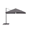 Boční slunečník SIDE LEG 3 m (antracit kostra s boční nohou, potah s volánem)
