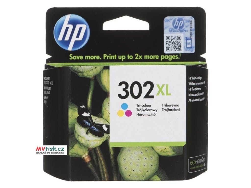 ink hp f6u67ae original hp302xl hp 302xl 8 ml multicolor