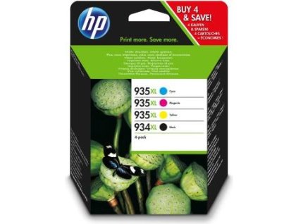 Originální cartridge HP 934XL + HP 935XL, HP X4E14AE, 4 Pack