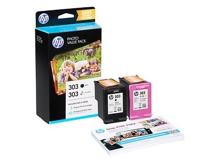 hp value pack 303 (z4b62ee) schwarz color tintenpatronen 451803
