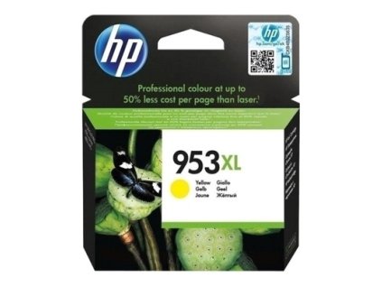 hp 953xl žlutá inkoustová kazeta f6u18ae