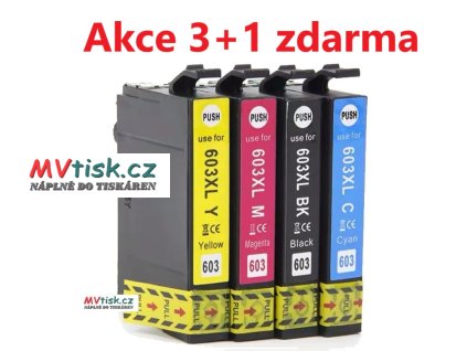 Epson 603XL - kompatibilní sada kazet T603xl T03A64010 CMYK (4 ks) Hvězdice