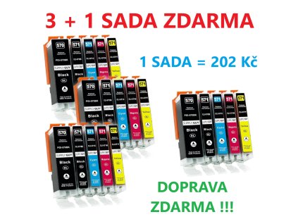 4x multipack canon pgi 570 + cli 571CMYK