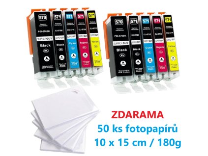 canon pgi 570 cli 570 fotopapír10x15