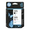 HP 305 2 pack originální inkoustové kazety černá + barevná HP 6ZD17AE