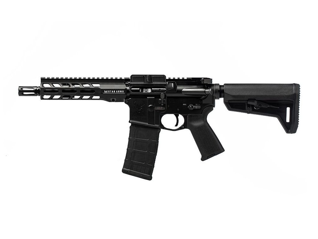 Puška sam. Stag Arms, Mod.: STAG 15 Enhanced Duty SBR LH, Ráže: .223 Rem, hl.: 7,5", černá