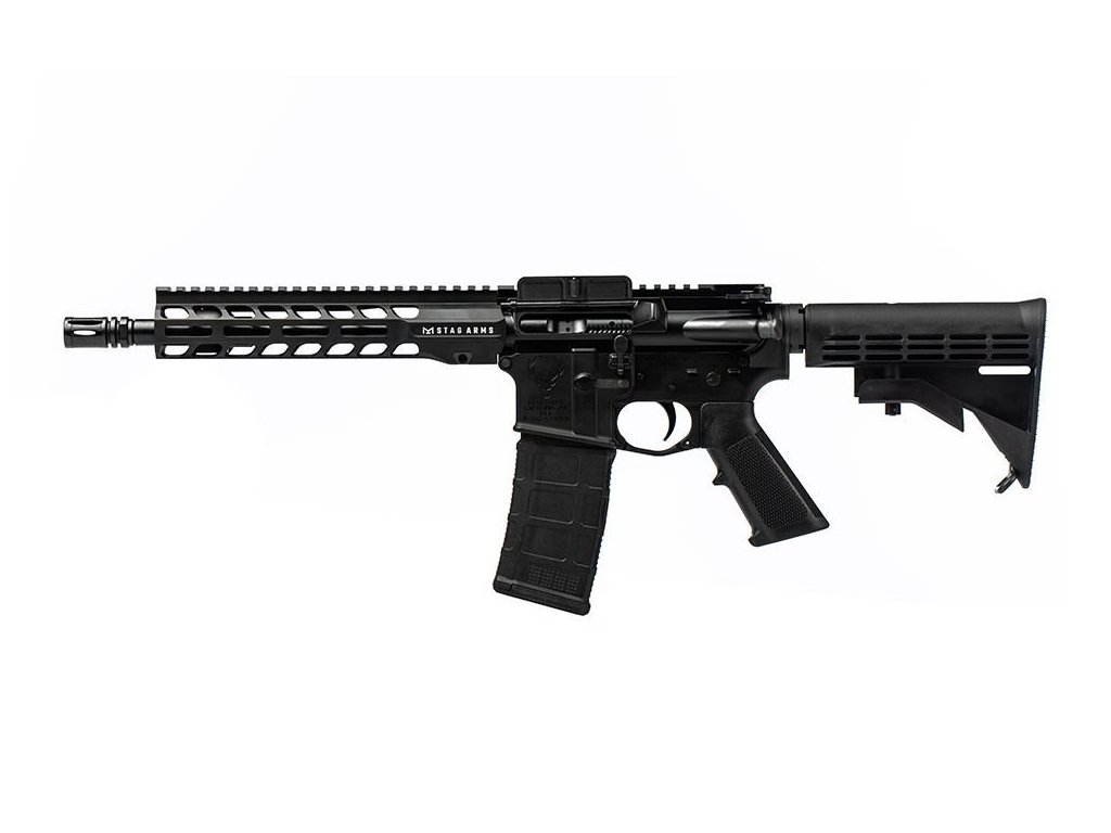Puška sam. Stag Arms, Mod.: STAG 15 Classic Duty SBR LH, Ráže: .223 Rem, hl.: 10,5", černá