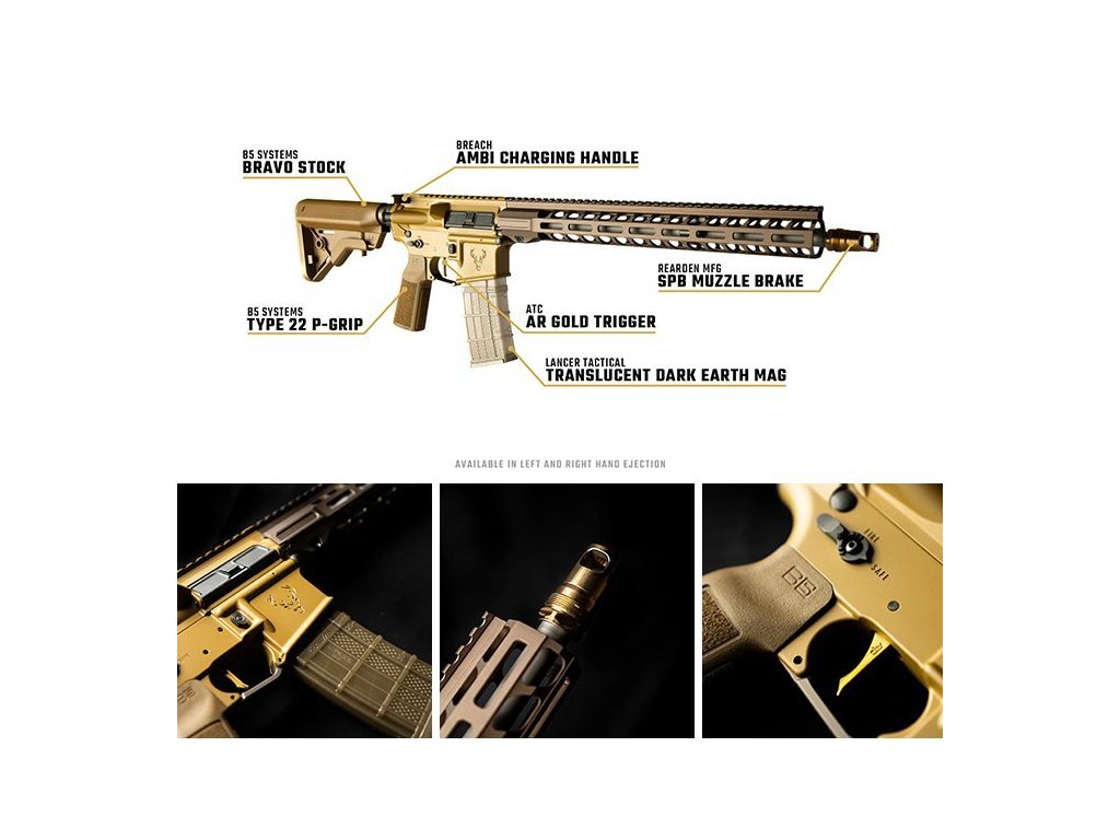 Puška sam. Stag Arms, Mod: STAG 15 Project SPCTRM, Ráže: .223 Rem/5,56mm, hl: 16", FDE