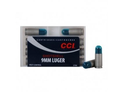 Náboj brokový CCI, Shotshell, 9mm Luger, 53GR, broky č. 12