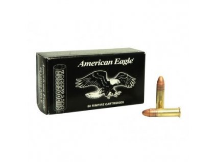 Náboj kulový Federal, American Eagle, Suppressor, .22 LR, 42GR, CP HP