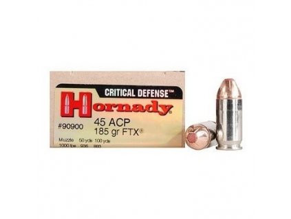 Náboj kulový Hornady, Critical Defense, .45 ACP, 185GR, FTX CD