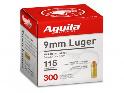 7053 strelivo aguila 9x19 mm luger fmj 115gr sypane po 300 ks